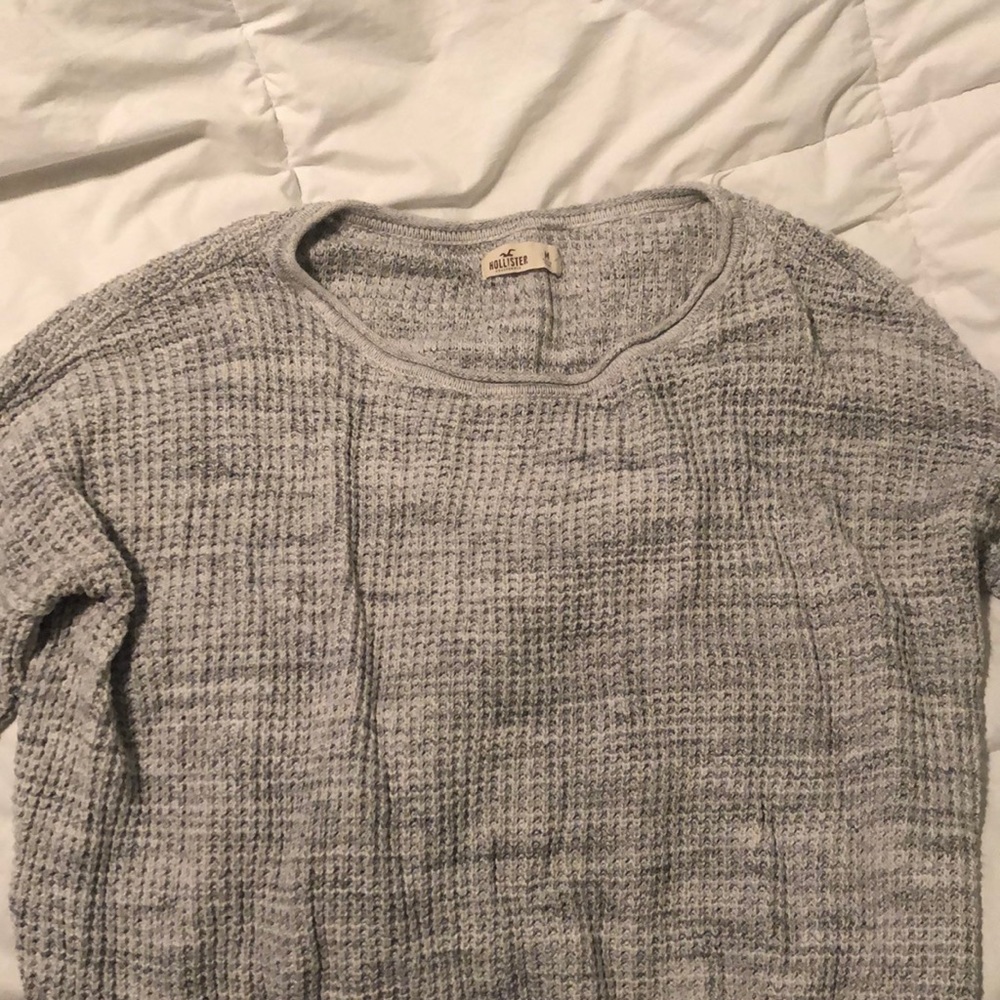 Grey hollister sweater